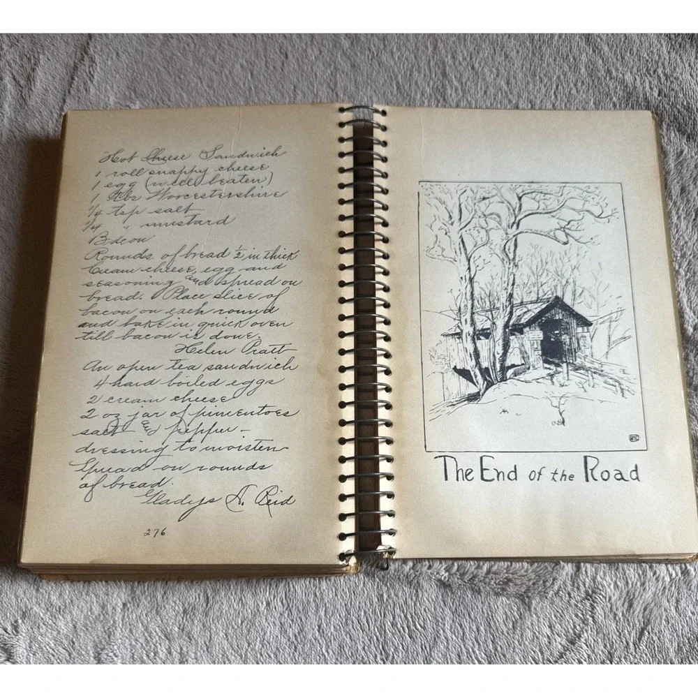 Vintage 1st Edition 1935 The Road to Good Food Greenfield MA Community Cookbook